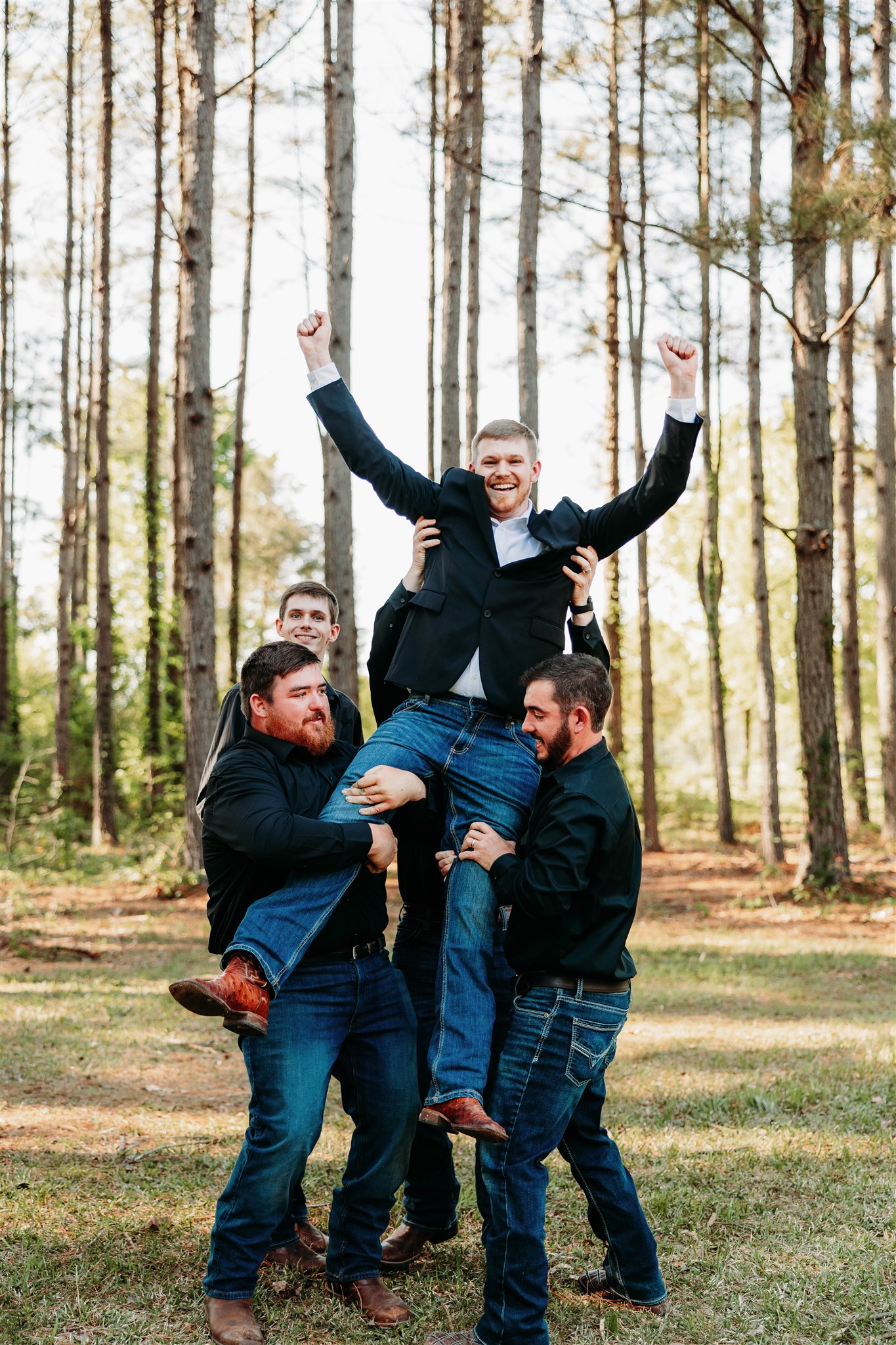 Intimate-Wedding-Ceremony-Kendal-Travis-Monticello-Arkansas-Wedding-Groomsmen Intimate-Wedding-Ceremony-Kendal-Travis-Monticello-Arkansas-Wedding-Photographer-Legend-and-Lace-Studios-8